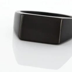 Histoire d'Or Chevalière Luciano acier noir Best