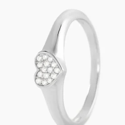 Histoire d'Or Chevalière Argent Deep In Love Oxydes De Zirconium Outlet