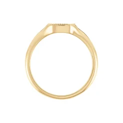 Histoire d'Or Chevalière Aviv Plaqué Or Jaune New