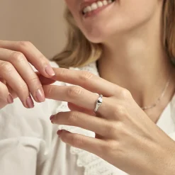 Histoire d'Or Chevalière Azteque argent blanc