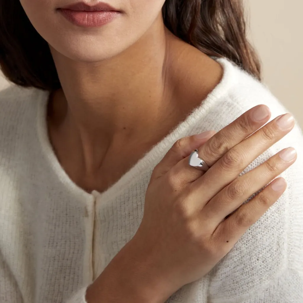 Histoire d'Or Chevalière Barbara Argent Blanc Online