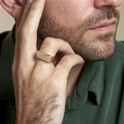 Histoire d'Or Chevalière Chuck Or Jaune Hot