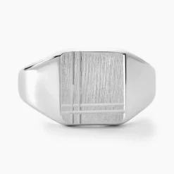 Histoire d'Or Chevalière Cillian argent blanc Clearance