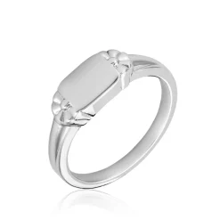 Histoire d'Or Chevalière Darian Argent Blanc Online