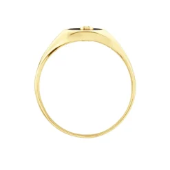 Histoire d'Or Chevalière Giles Or Jaune Onyx Diamant Hot