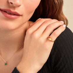 Histoire d'Or Chevalière Graciano Or Jaune Sale