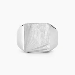 Histoire d'Or Chevalière Henry argent blanc Outlet