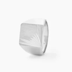 Histoire d'Or Chevalière Henry argent blanc Outlet