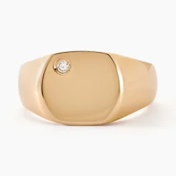 Histoire d'Or Chevalière Hide Plaqué Or Oxyde De Zirconium