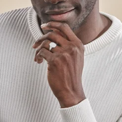 Histoire d'Or Chevalière Kaleo Argent Blanc New