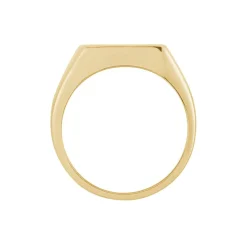 Histoire d'Or Chevalière Kauai Plaqué Or Jaune Pierre De Synthese Online