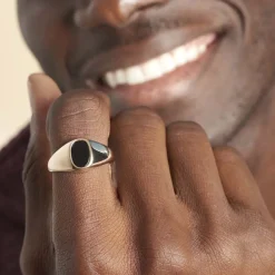 Histoire d'Or Chevalière Kauai Plaqué Or Jaune Pierre De Synthese Best