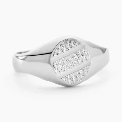 Histoire d'Or Chevalière Kety Argent Blanc Hot