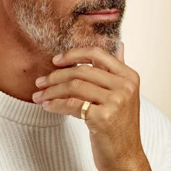 Histoire d'Or Chevalière Leyton Rectangle Or Jaune Oxyde De Zirconium Hot