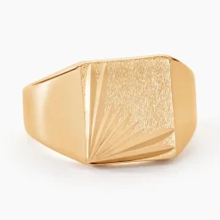 Histoire d'Or Chevalière Lionel Plaqué Or Jaune Online