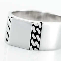 Histoire d'Or Chevalière Luka Argent Blanc Online