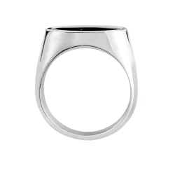 PHEBUS HIM Chevalière Acier Blanc