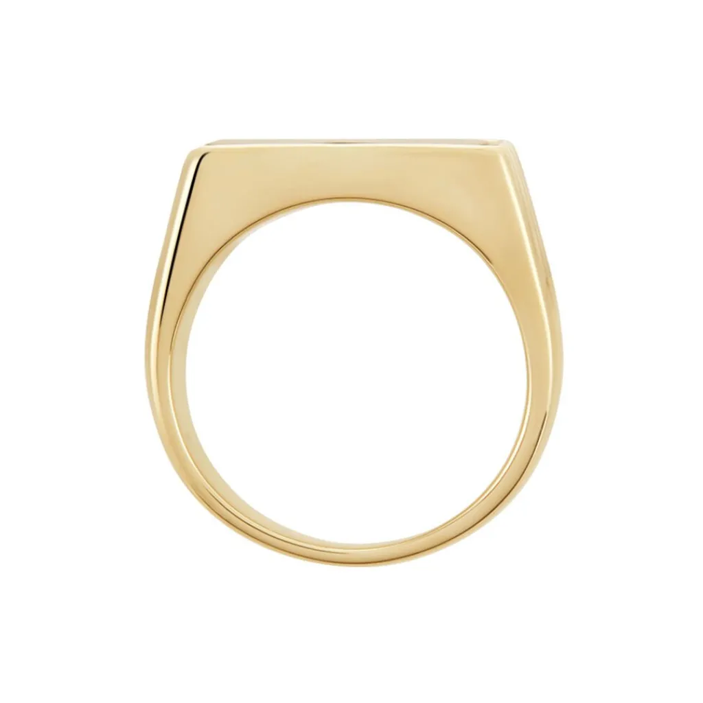 Histoire d'Or Chevalière Plaqué Hadrien Onyx Sale