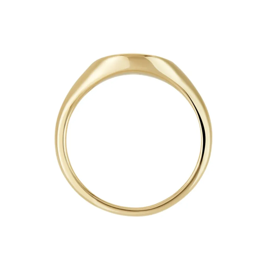 Histoire d'Or Chevalière Plaqué Or Crepinien Oxyde De Zirconium Hot