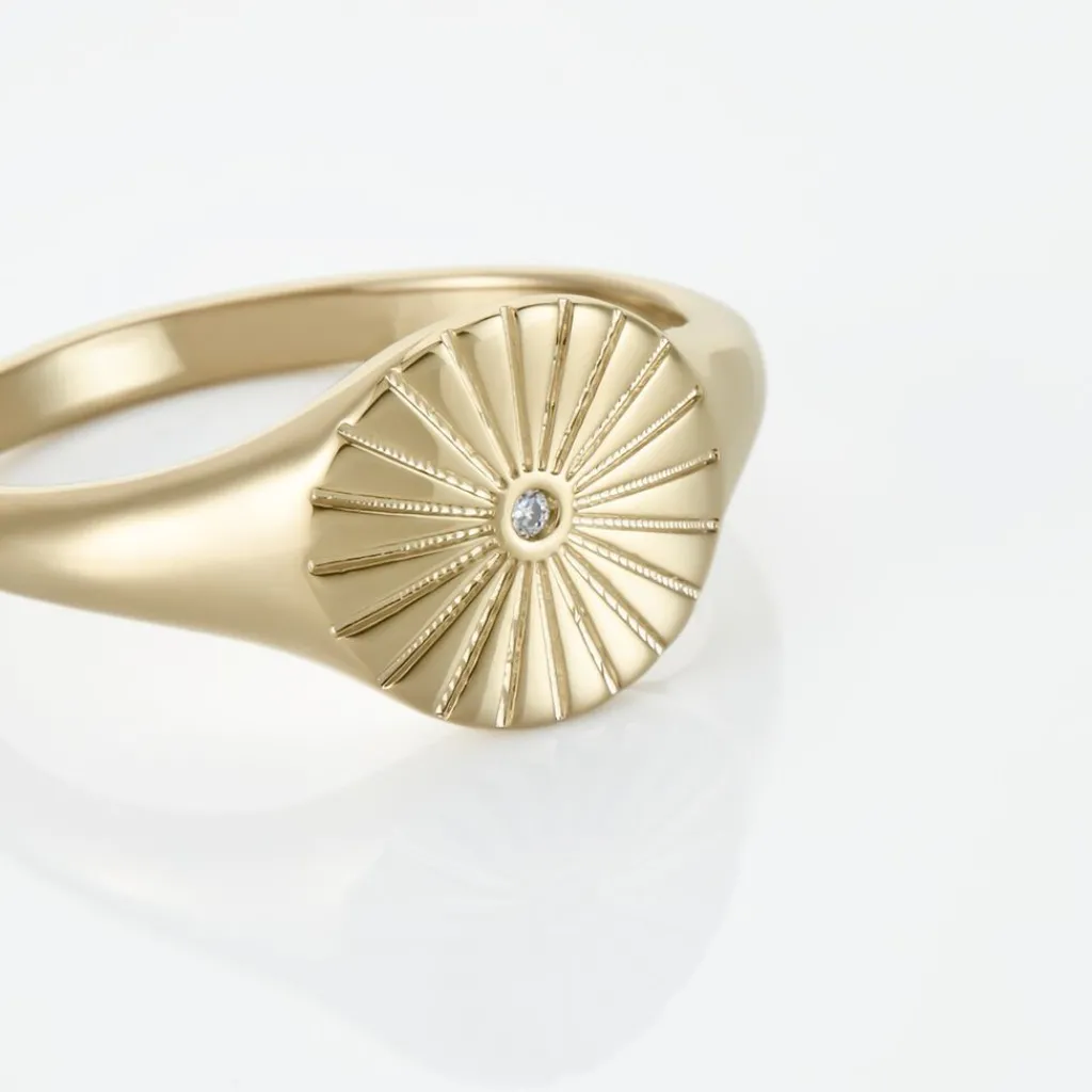 Histoire d'Or Chevalière Plaqué Or Florenz Oxyde De Zirconium Online