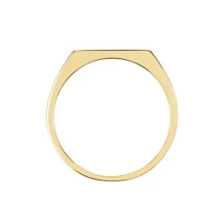 Histoire d'Or Chevalière Plaqué Or Jaune Barth Email Noir Clearance