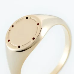 Histoire d'Or Chevalière Plaqué Or Jaune Hadrian Discount