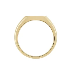 Histoire d'Or Chevalière Plaqué Or Jaune Nelson Email Noir Hot