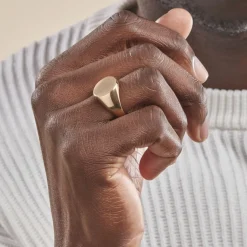 Histoire d'Or Chevalière Plaqué Or Jaune Aureliano Best