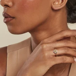 Histoire d'Or Chevalière Promesse Pour L'eternite Or Jaune Diamant Hot