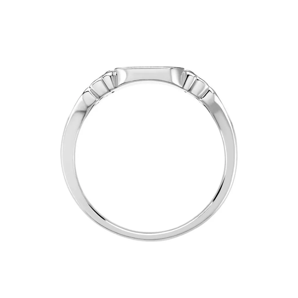 Histoire d'Or Chevalière Rita Argent Blanc Outlet