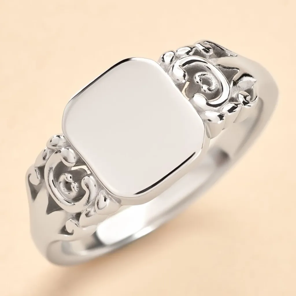 Histoire d'Or Chevalière Rita Argent Blanc Outlet