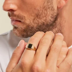 Histoire d'Or Chevalière Tertius Or Jaune Onyx Clearance