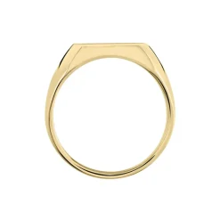 Histoire d'Or Chevalière Zoey Plaqué Or Jaune Sale