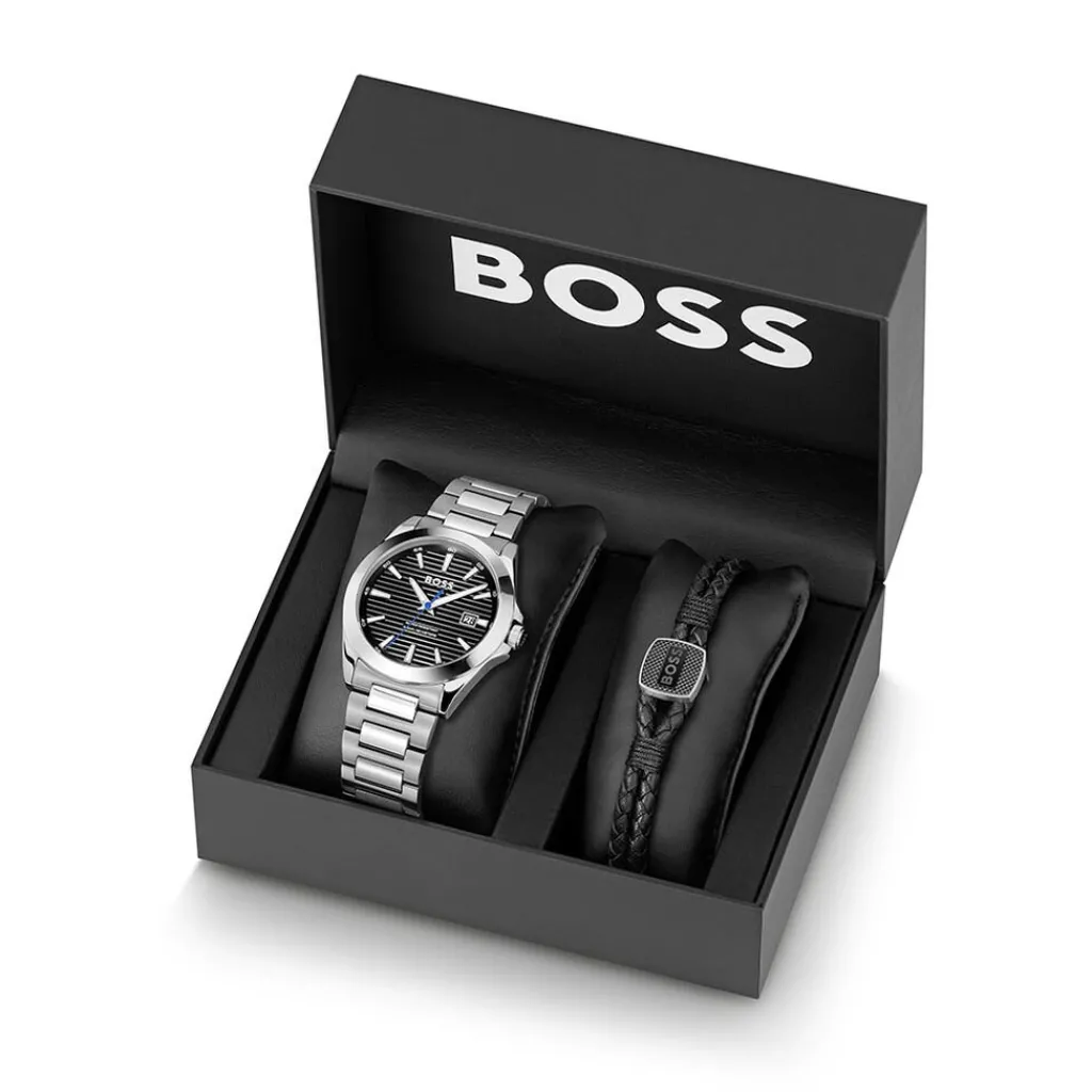 HUGO BOSS Coffret De Montre Boss Strike Noir