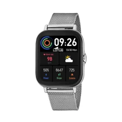 LOTUS Coffret De Montre Connectée Smartwach cadran argenté fond personnalisable bracelet alliage Clearance