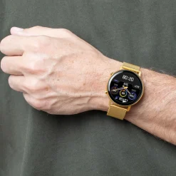 LOTUS Coffret De Montre Connectée Smartwach Noir cadran doré fond personnalisable bracelet alliage doré Outlet