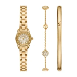 MICHAEL KORS Coffret De Montre Micro Lexington Doré Best