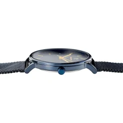 PIERRE LANNIER Coffret De Montre Essential Bleu cadran bleu fond bleu bracelet acier bleu Sale
