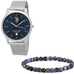 U.S. POLO Coffret De Montre Assn. Bleu New