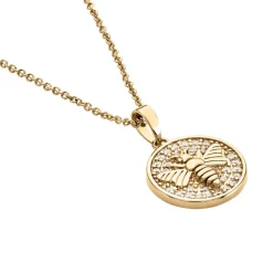 Histoire d'Or Collier Abelha Plaqué Or Jaune Oxyde De Zirconium Sale