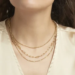 Histoire d'Or Collier Abiel Acier Doré Sale