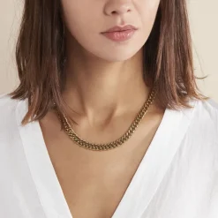 Histoire d'Or Collier Acier Doré Jonie Clearance