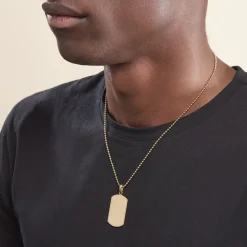 Histoire d'Or Collier Acier Doré Lorant Discount