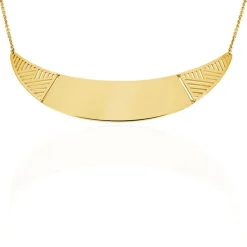 Histoire d'Or Collier Acier Jaune Clearance