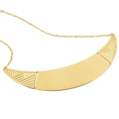 Histoire d'Or Collier Acier Jaune Clearance