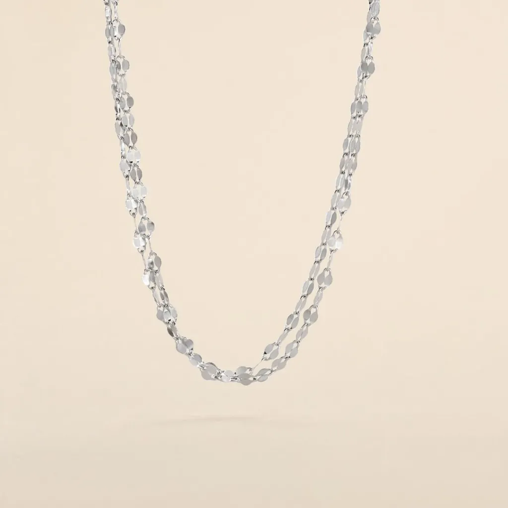 Histoire d'Or Collier Adelaide Argent Blanc Clearance
