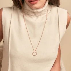 Histoire d'Or Collier Adnielle Argent Rose Online