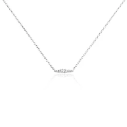 Histoire d'Or Collier Adriaan Argent Blanc Oxyde De Zirconium Outlet
