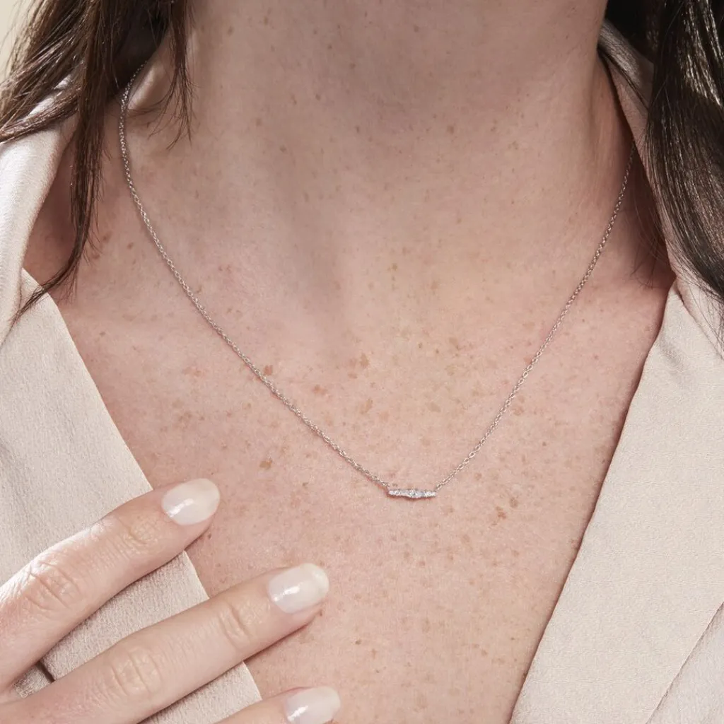 Histoire d'Or Collier Adriaan Argent Blanc Oxyde De Zirconium Outlet