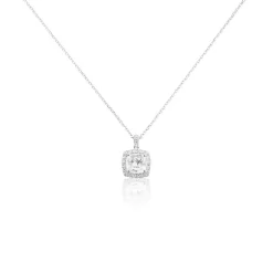 Histoire d'Or Collier Adrienne Or Blanc Oxyde De Zirconium Best